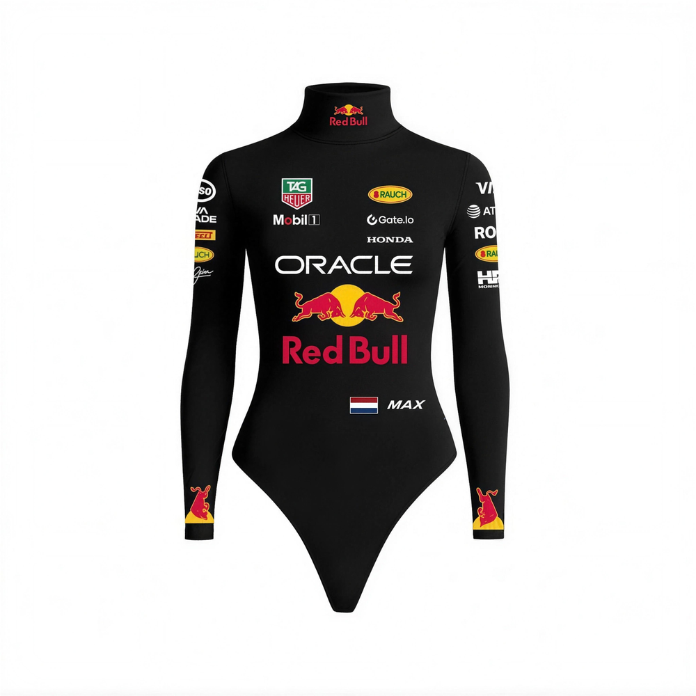 Max Verstappen 2025 F1 Women Bodysuit - Black