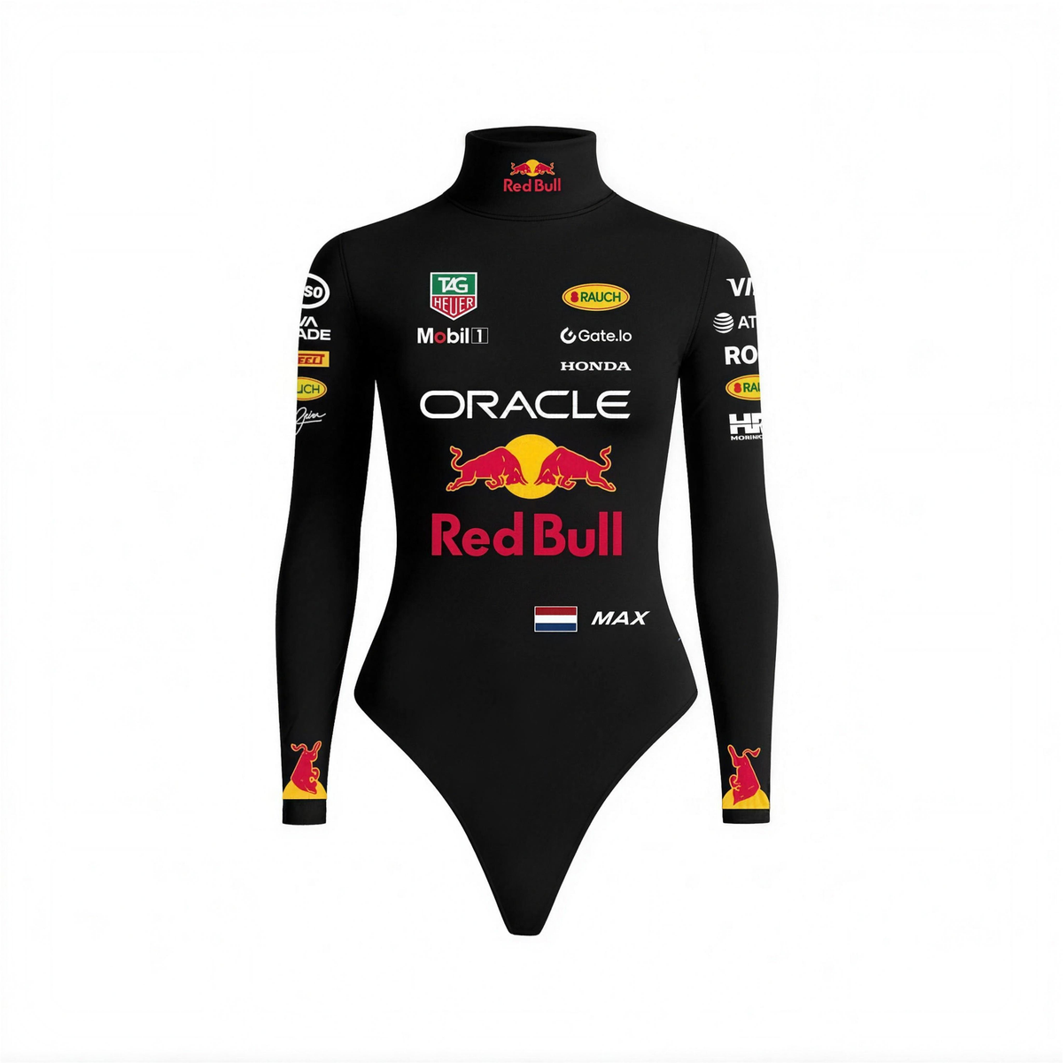 Max Verstappen 2025 F1 Women Bodysuit - Black