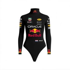 Max Verstappen 2025 F1 Women Bodysuit - Black