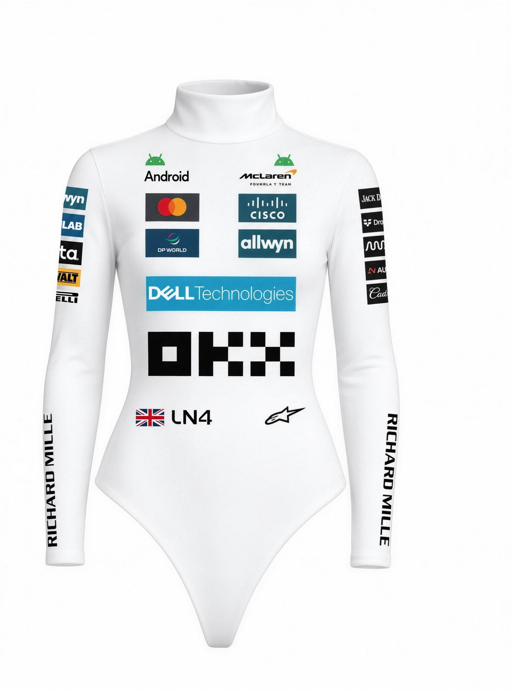 Lando Norris F1 2026 Bodysuit - White